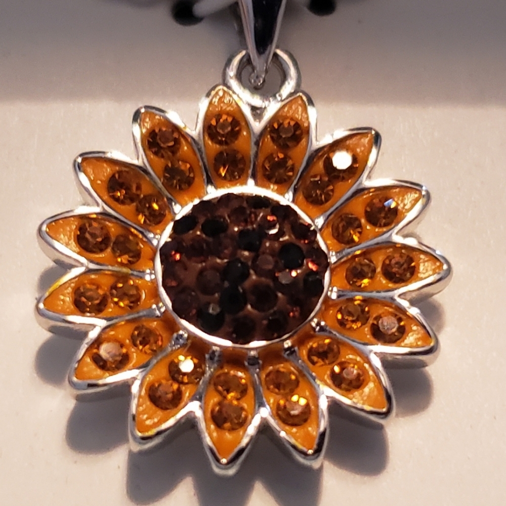 Crystal Sunflower Necklace